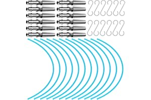 36 Pcs Maple Syrup Tree Tapping Kit 12 Pcs Stainless Steel Maple Taps Sap Spiles with Hooks 12 Pcs 19.5 Inch Long Syrup Colle