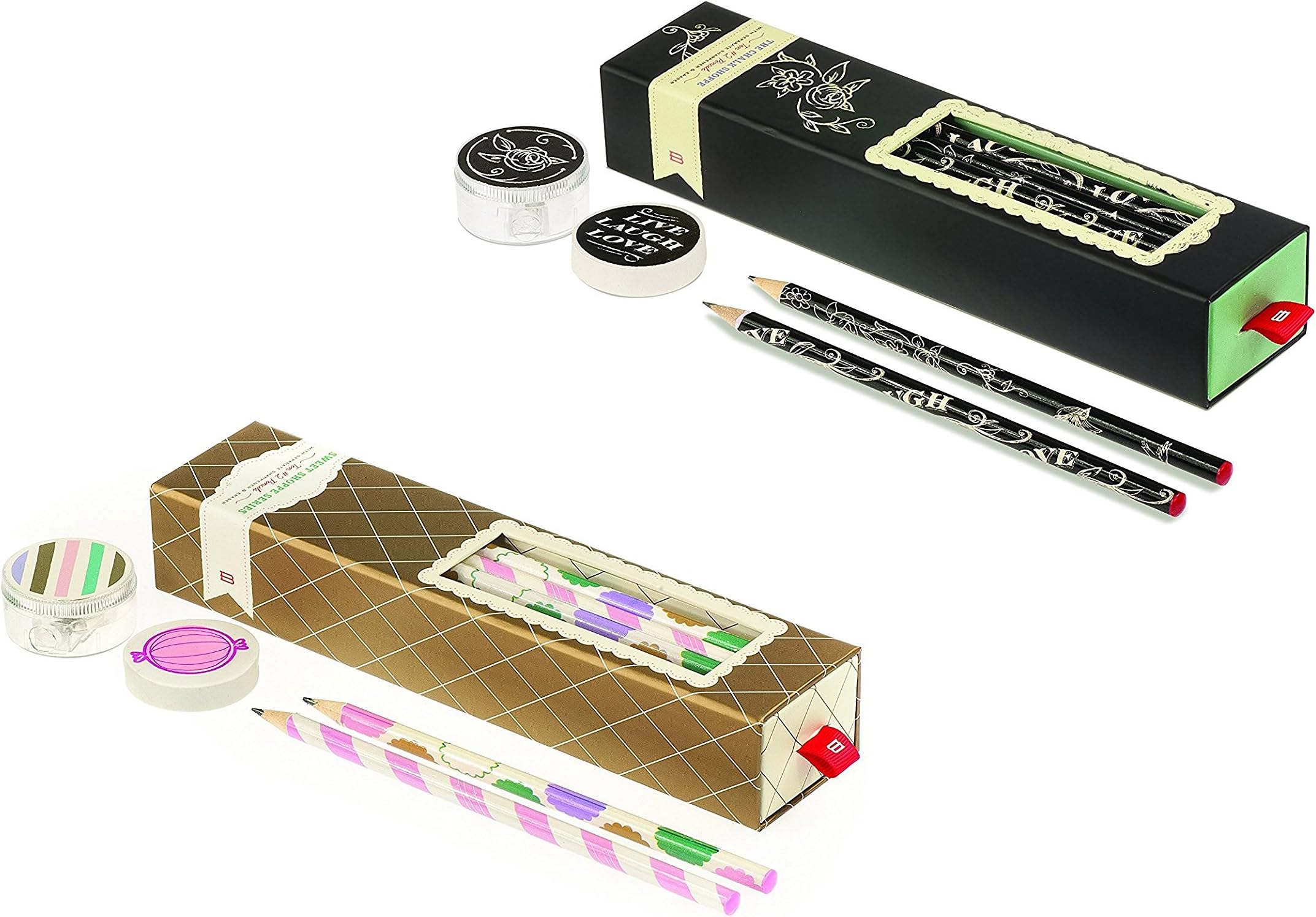 Franklin Mill Chalk Shoppe and Sweet Shoppe Pencil Sets
