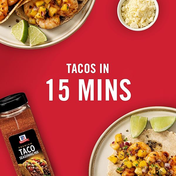 MCCORMICK PREMIUM TACO SEASONING MIX, 24 OZ