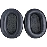 Replacement Ear Pads Compatible with Sony WH-CH700N WH-CH710N WH-CH720N, Breathable Protein Leather Memory Foam Earcups, Comfortable Headphone Cushion Repair Parts (Black)