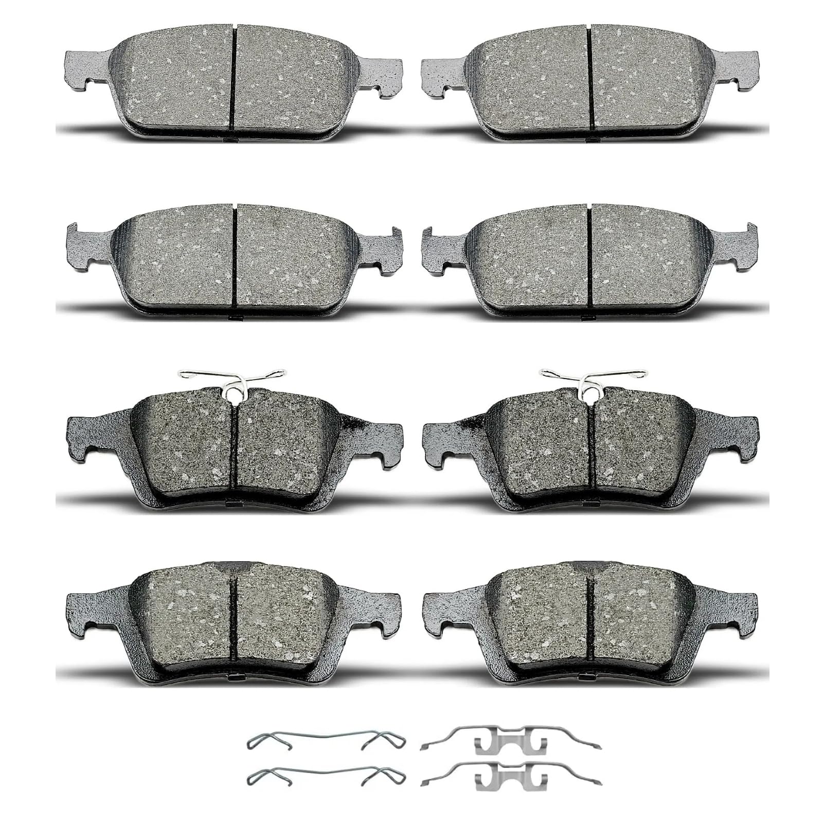Photo 1 of D1564 D1645 8pcs Ceramic Front Rear Brake Pads With Clips Fit For Ford Escape 2013-2016,For Ford Transit Connect 2014-2018