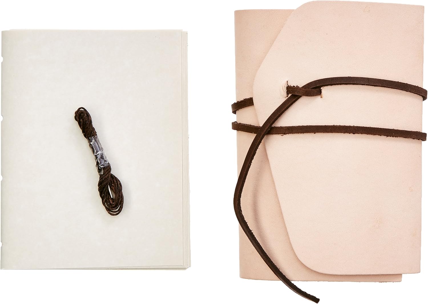 Realeather Leather Journal Kit, 4.5"x6", Natural