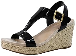 Kenneth Cole REACTION Women's Card Wedge, Black