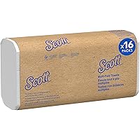 Scott Professional Universal Multifold Paper Towels, Bulk (01840), Absorbency Pockets, White, 9.2"x9.4" Towel, Compressed, Co