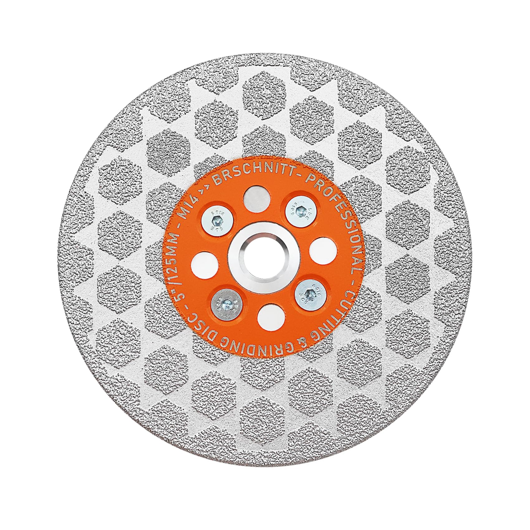 BRSCHNITT Diamond Granite Cutting Wheel - 5 Inch 125mm Tile Grinding Disc for Shaping Grinding Beveling Rounding Granite,Porcelain,Tile,Stone,Marble,Quartz With M14 Thread