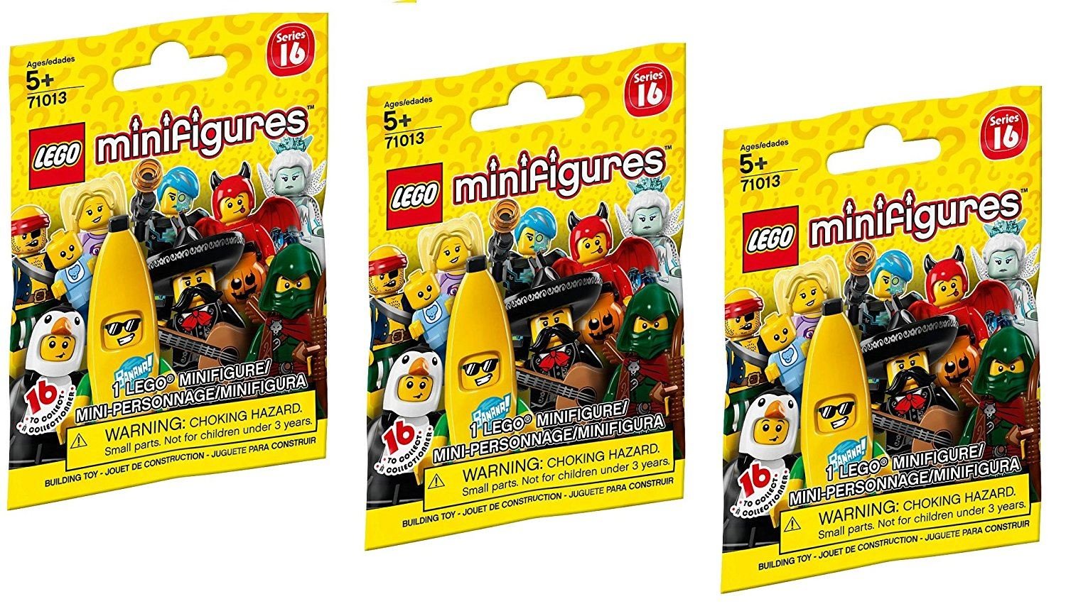 X Lego Minifigures Series 16 Blind Bags 71013 Desertcart