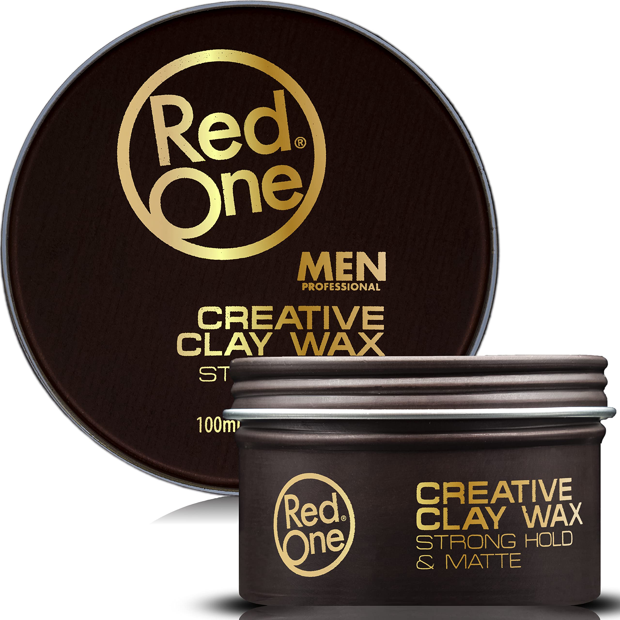 Red One Clay Wax 100ml | Creative Clay | Strong Hold | Matte Look Finish | Travel Size | Flexibility & Texture | Ultra Holding Effect | Hair Nourishing