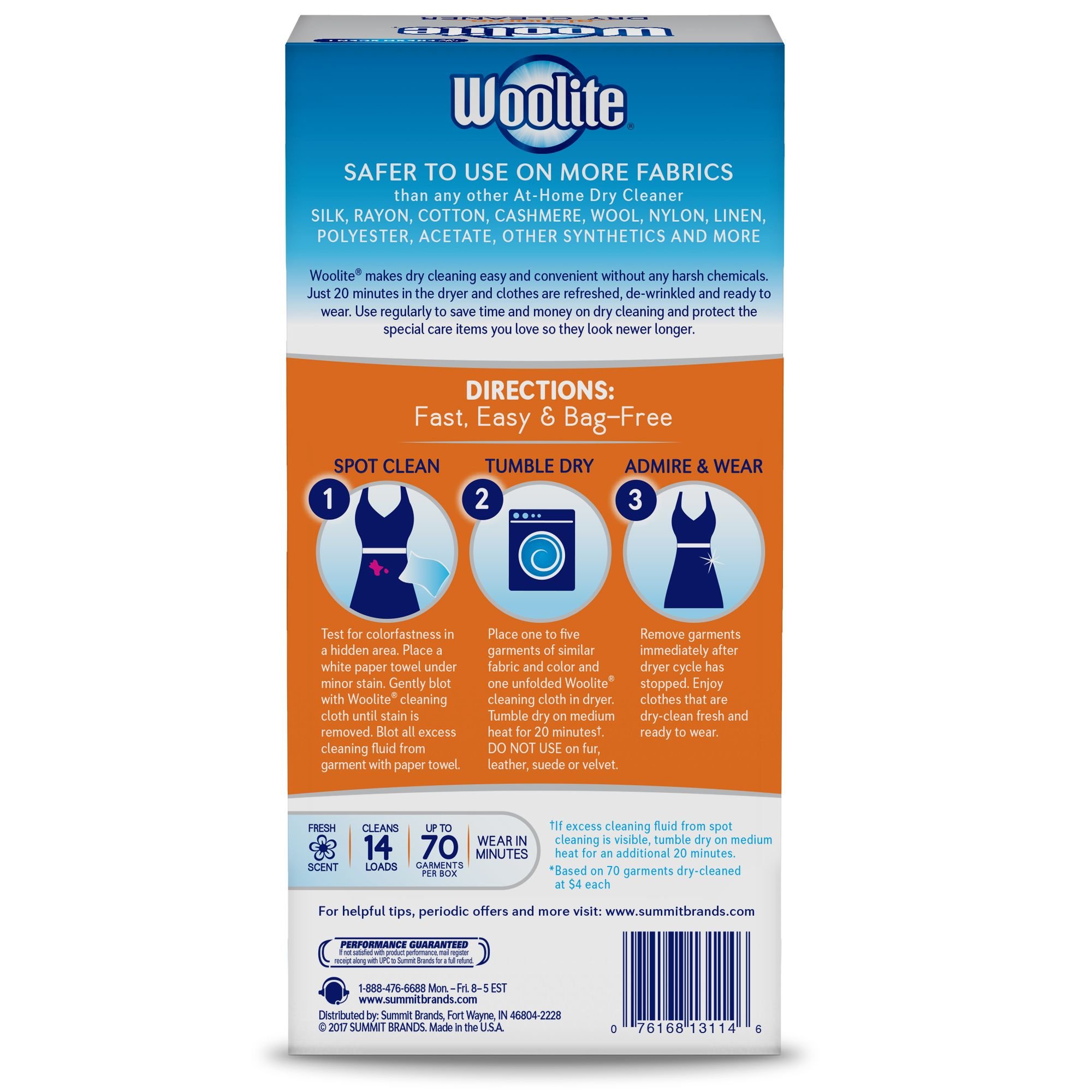 Woolite At Home Dry Cleaner, Fresh Scent, 14 Cloths 885496503361 eBay