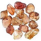 CRYSTALINES (50cts)(13-14pcs) Genuine Imperial Zircon Gemstone, Wholesale Rough Stones, Loose Supplies for Jewelry Making, Wicca & Reiki Healing Crystals, DIY Crafting Rocks, Gem Collection