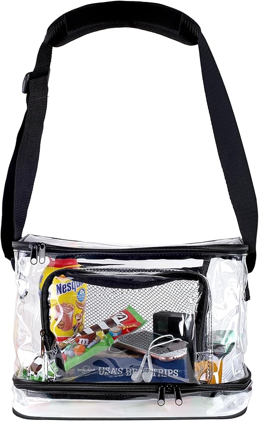 large heavy duty clear lunch bag