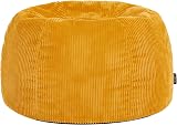 icon Kingston Cord Bean Bag Set of 2 Ochre Yellow Large Chair with Filling view 6