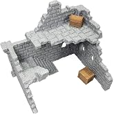 Extruded Gaming Building Ruins Set 3A Terrain for Tabletop Role Playing Games 28mm Scale