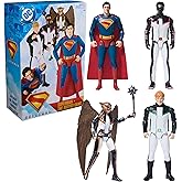 DC Comics Action Figure Set, 12-Inch 4-Pack | Superman, Green Lantern, Hawkgirl &amp; Mr Terrific, 11 Points of Articulation, Superhero Toys for Kids &amp; Collectors Ages 4+