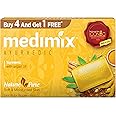 Medimix Ayurvedic Turmeric & Argan Oil Bathing Soap, 125Gm (4+1 Offer Pack)