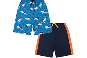 Us Angels Boys Soft Knit Lounge Pajama Shorts, Size 8-20, 2 Pack