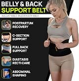 Bionix Waist Trainer Belt Men Women Sweat Band Stomach Shaper Black view 2