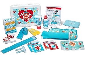Melissa & Doug Get Well First Aid Kit Play Set – 25 Toy Pieces