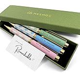 MESMOS 3pk Pastel Ballpoint Pen Set, Thank You Gifts for Women, Employee Appreciation Gifts, Inspirational Women's Gifts for