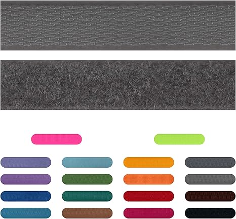 Simon Pike 3m Klettband 15 Mm Breit In Grau Klett Flausch Und Haken Zum Nahen 3 Meter Klett Hakenband Und Flauschband Am Stuck Amazon De Kuche Haushalt