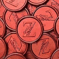 25Pcs Red Wax Seal Stickers Handmade Vintage