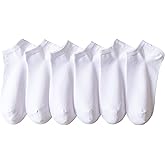 MAGIARTE Mens Cotton Ankle Socks Low Cut Athletic Moisture Wicking Odor Free No Show Socks for Men 3/6 - PACK