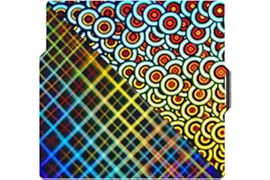 Sahvaim Smooth Kaleidoscope+Smooth Skynet Build Plate for Bambu Lab A1/X1C/X1/X1E/P1P/P1S 3D Printer, Upgraded H1H Build Plate for Bambu 3D Printers, 257x257mm Flexible Spring Steel Sheet Plate.