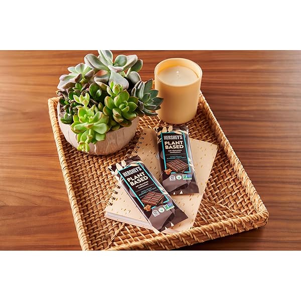 HERSHEY’S PLANT BASED EXTRA CREAMY WITH ALMOND AND SEA SALT CANDY BAR, 1.55 OZ (12 COUNT)