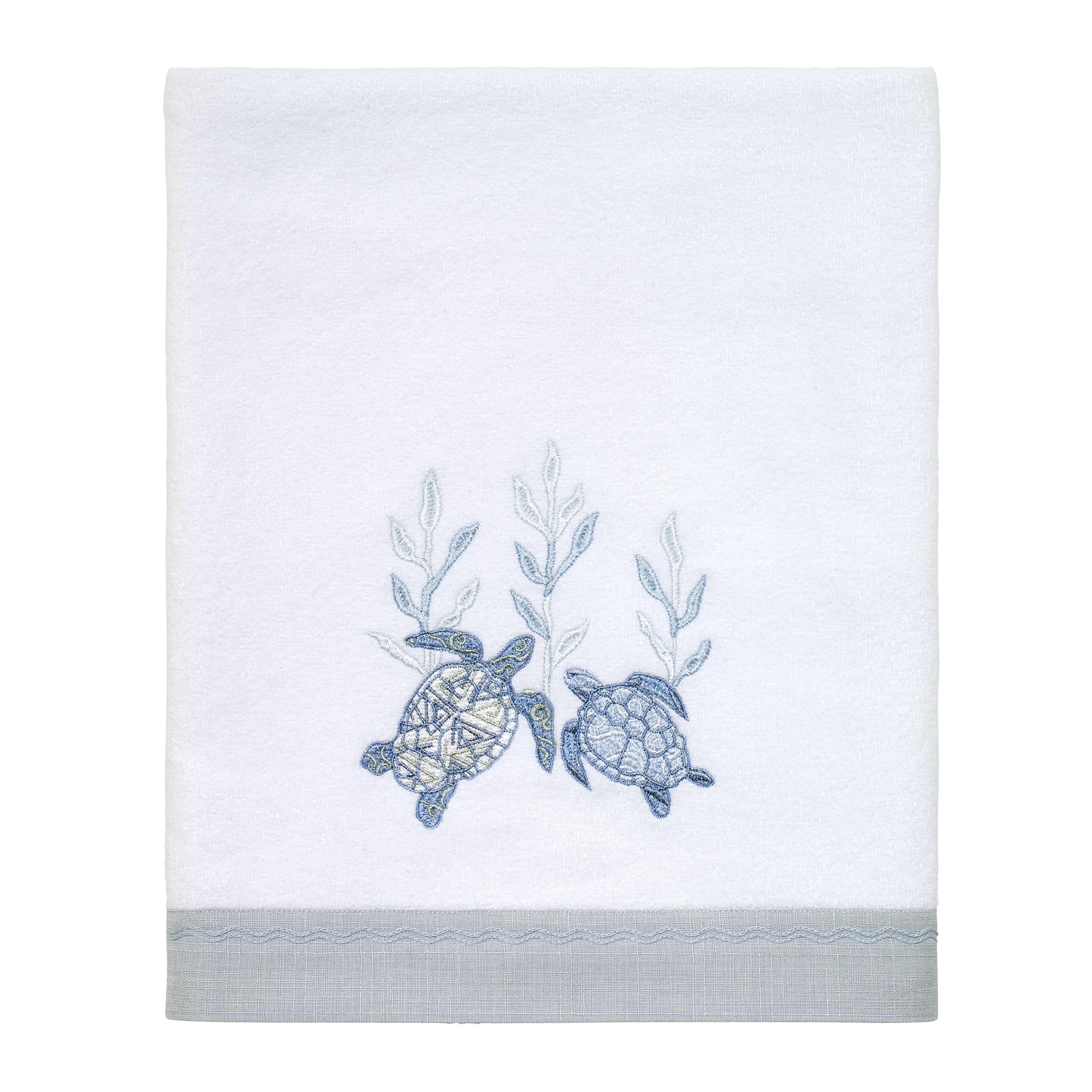 Avanti Linens Caicos Collection, Cotton, Optic White, Bath Towel