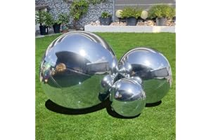 NINGHAOVOV 23.6in Inflatable Mirror Ball, Big Shiny Balls Inflatable Silver/Gold/Iridescent, PVC Hanging Large Disco Ball Decor for Big Party, Concerts, Stage, Wedding Decoration (1 Piece,Without Air Pump)