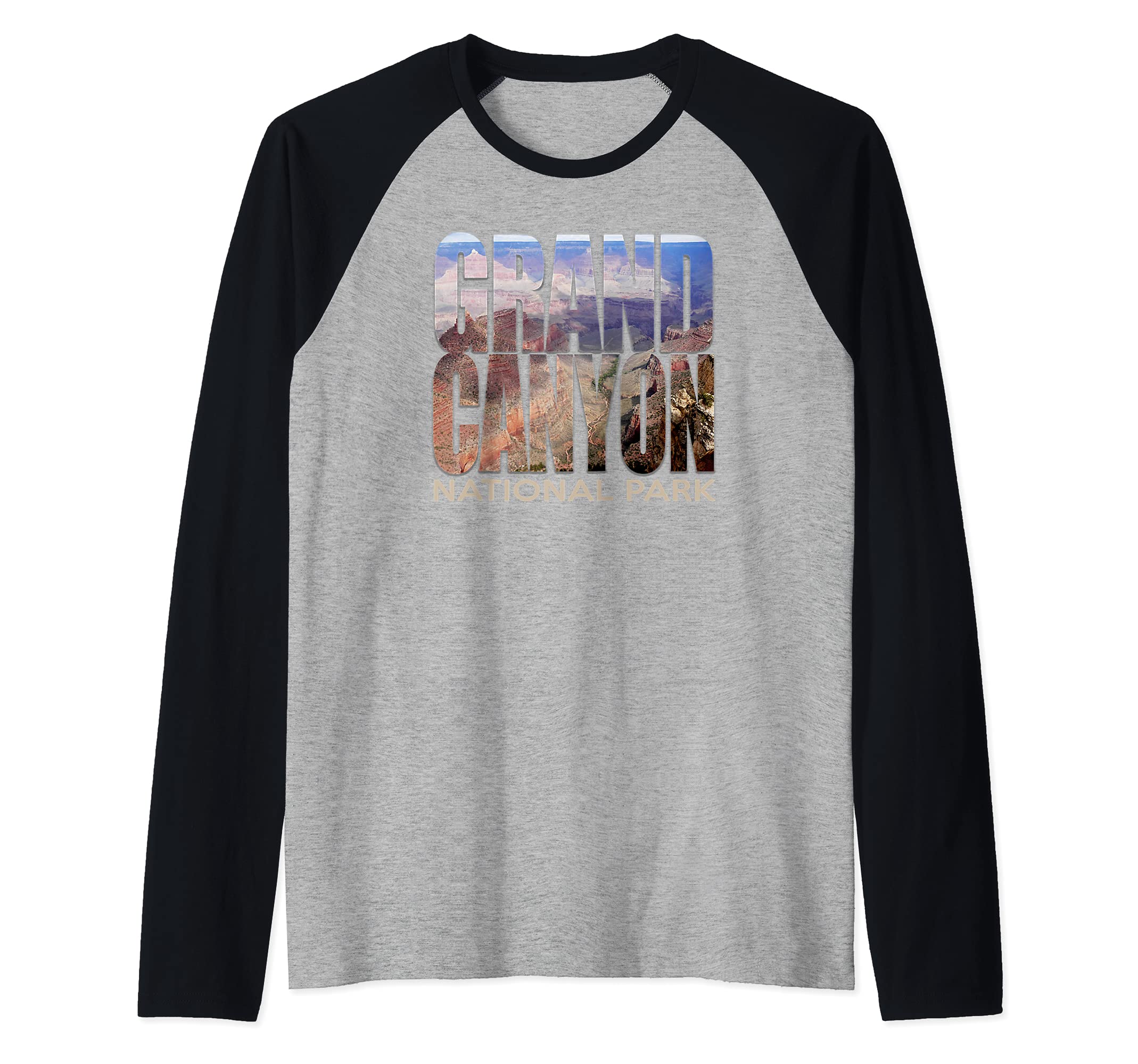 Grand Canyon National Park Tourist Souvenir Natural Wonder Raglan Baseball Tee