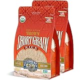 Lundberg Family Farms - Organic Brown Short Grain Rice, Subtle Nutty Aroma, Clings When Cooked, 100% Whole Grain, High Fiber,