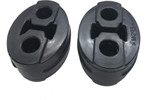 STEBER Exhaust Hanger Insulators Auto Parts Bushing Muffler Reduce Vibration Mount Bracket 12mm ID 2 Holes Vehicle's Hangers, Pack of 2