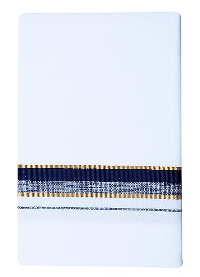 Men's Pure Cotton Dhoti's (140_White_3.60M)