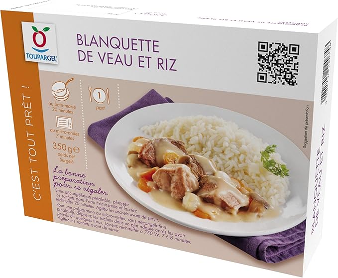 Blanquette De Veau Et Riz Surgeles 350 G Amazon Fr Epicerie