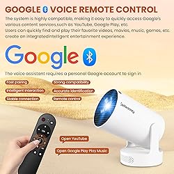 Mini Projector 4K with WiFi Bluetooth 5.4 - Smart