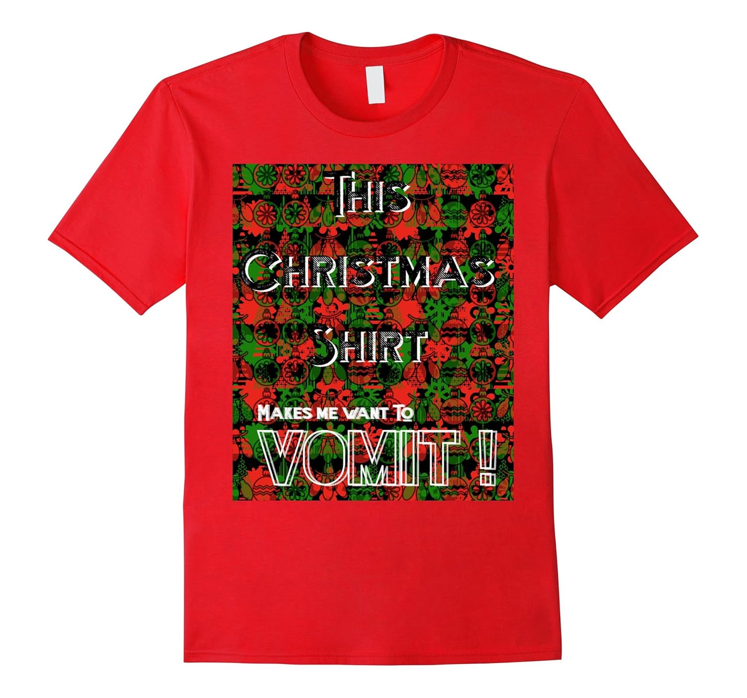 This Christmas t-shirt makes me want to vomit funny holiday-ANZ