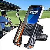 GENOUR Golf Cart Phone Holder Magnetic - N52 Magnets 360° Rotation Dual Lock System Fits iPhone & Samsung | Golf Cart Phone Mount for EZGO, Club Car, Yamaha | Golf cart Accessory & Great Gift