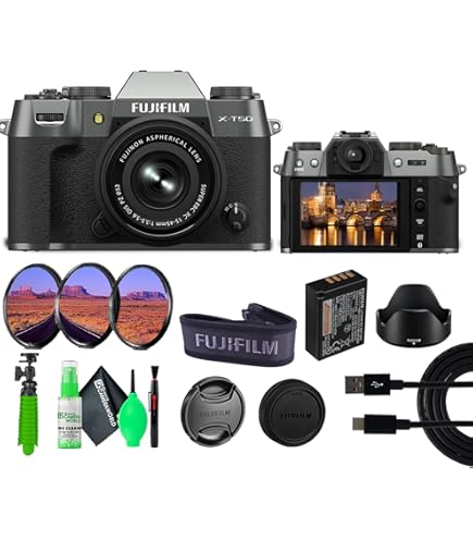 Amazon.com : Fujifilm X-T50 Mirrorless Digital Camera Body Bundle