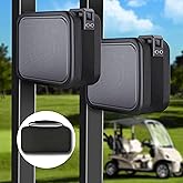 2-Pack Golf Cart Speakers with Storage Case, IPX7 Magnetic Golf Speaker 15H Playtime, 20W Stereo Sound Magnetic Bluetooth Speaker for Golf Cart, Golf Gifts for Men