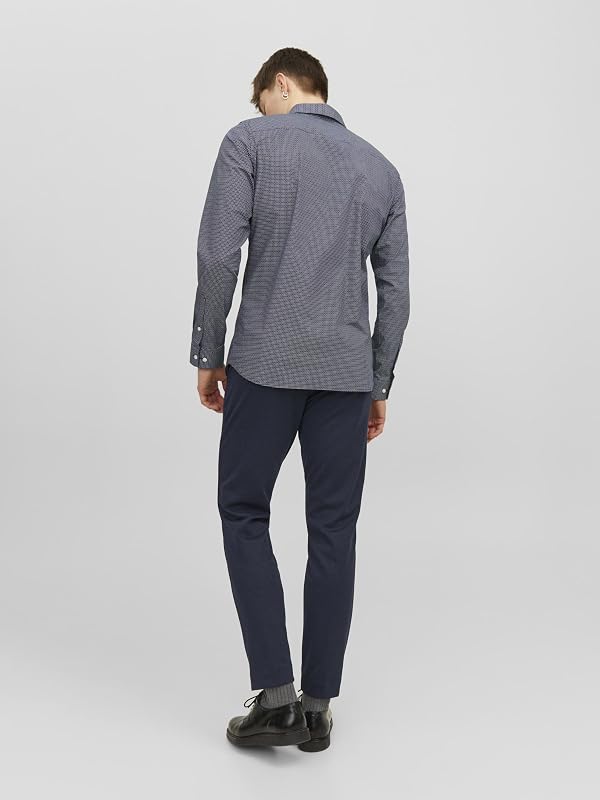 JPSTMARCO JJCOOPER Chino Noos, Blazer Bleu Marine - Détails : Solide, 31W x 30L