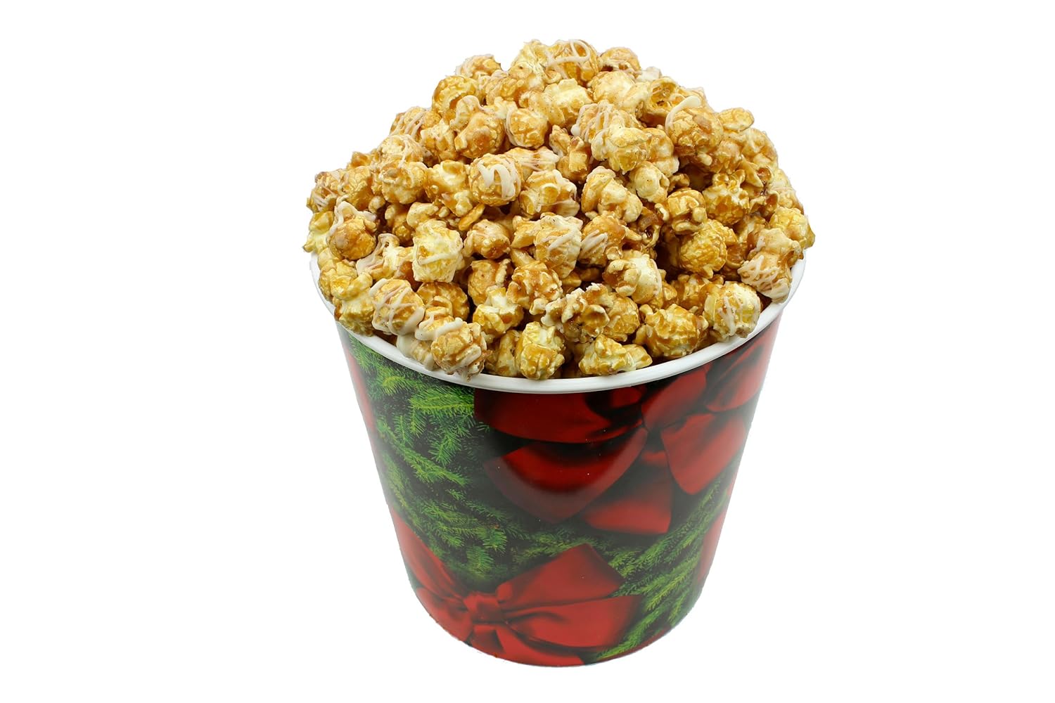 Signature Popcorn, 1Gallon Holidays Red Bow Reusable