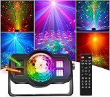 LITE WORLD Disco Lights RGB LED Strobe Ball Light 9 Modes Remote