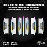 Corsair Vengeance RGB DDR5 64GB (2x32GB) 6000MHz CL30-36-36-76 White view 2