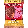 RUSSELL STOVER Valentine's Day Milk Chocolate Caramel Heart, 1.3 oz. (Pack of 18)