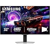SAMSUNG 32” Odyssey QD-OLED G8 (G81SF), 4K, 240Hz, Gaming Monitor, 0.03ms Response Time, DisplayHDR True Black 400, AMD FreeSync™ Premium Pro, G-Sync Compatibile, 3 Yr Warranty, LS32FG810SNXZA, 2025