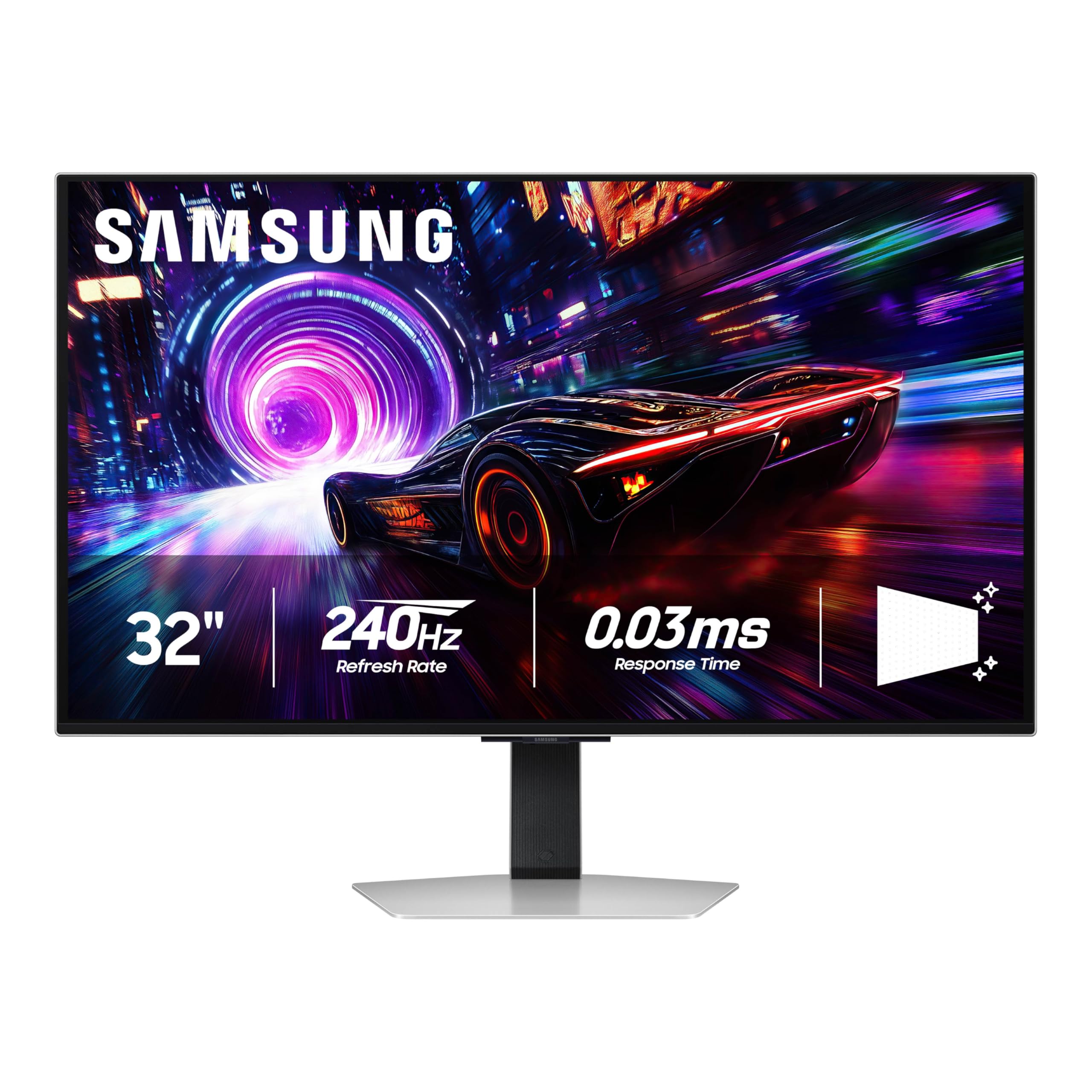 SAMSUNG 32” Odyssey QD-OLED G8 (G81SF), 4K, 240Hz, Gaming Monitor, 0.03ms Response Time, DisplayHDR True Black 400, AMD FreeSync™ Premium Pro, G-Sync Compatibile, 3 Yr Warranty, LS32FG810SNXZA, 2025