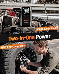 WOLFBOX 4000A Jump Starter with 160PSI Air