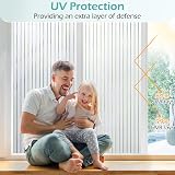 DOWELL Window Film Privacy 90x400cm Frosted Stripe Static Cling Glass Vinyl view 6