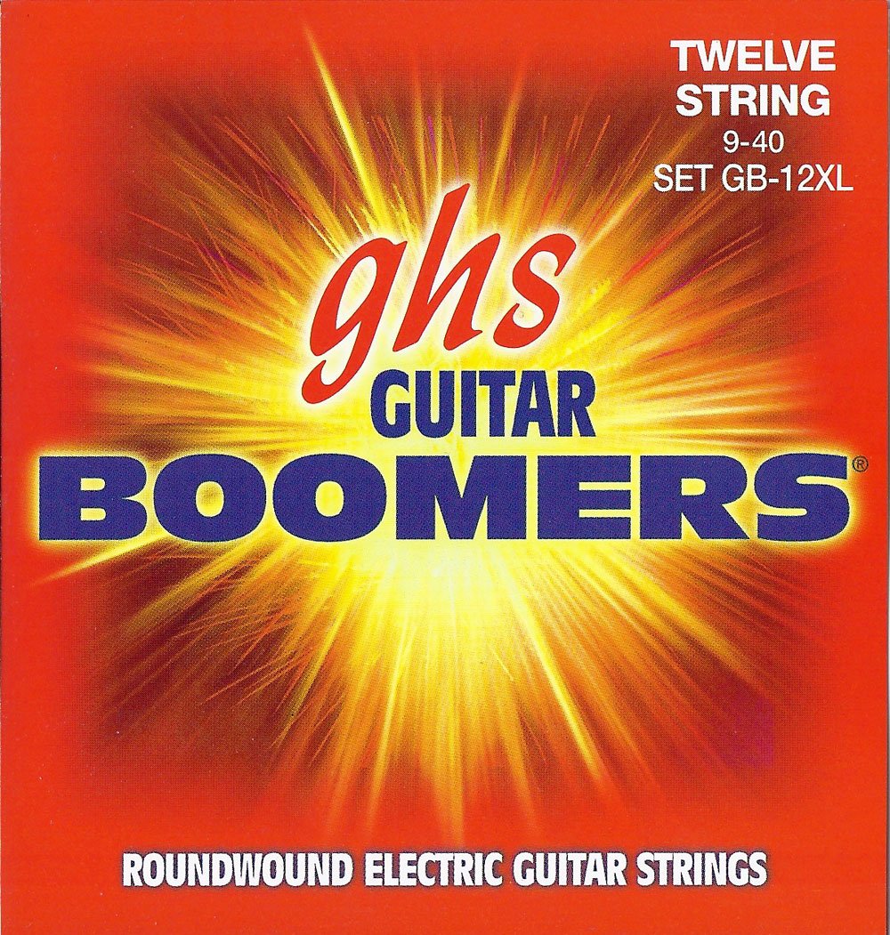 GHS BOOMERS String Set for Electric Guitar - 12-String - GB-12XL - Extra Light - 009/040