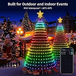 Super RGB 7Ft Smart Christmas Tree Lights, 400 LEDs